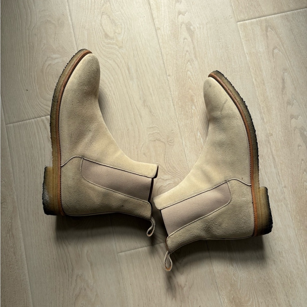 Oro Los Angeles Tan Chelsea Boots sz 13